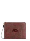 Logo Clutch Bag Brown - ETRO - BALAAN 1