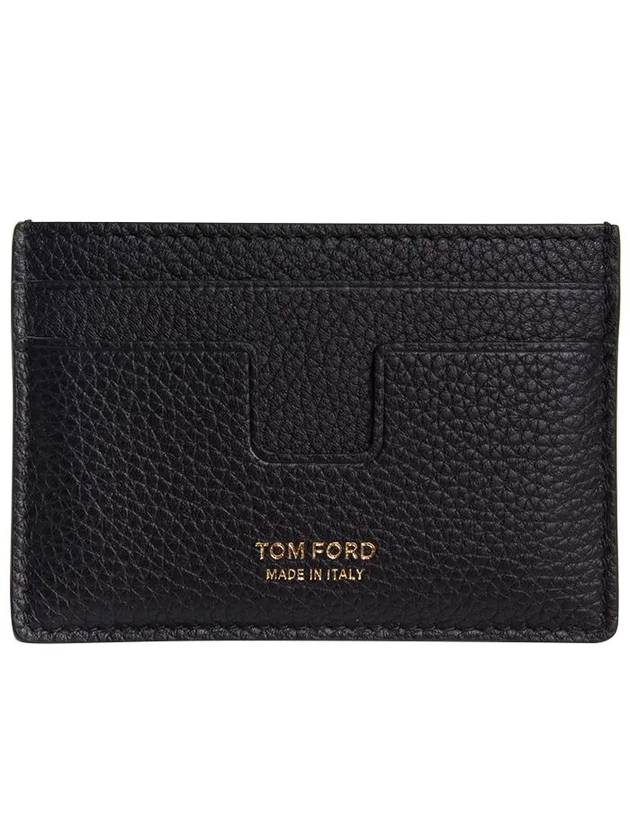 Leather Logo Card Wallet Dark Brown - TOM FORD - BALAAN 8