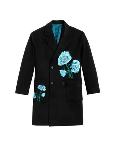 Awake New York Floral Oversized Overcoat Black - AWAKE NY - BALAAN 1