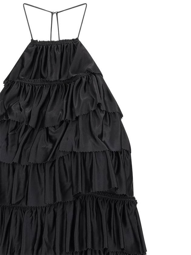 LUSTROUS JERSEY RUFFLED COCKTAIL DRESS - TOM FORD - BALAAN 3