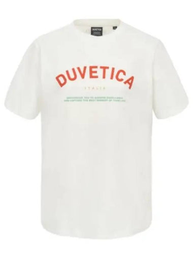 Hoe Light Ivory Women s Short Sleeve T Shirt - DUVETICA - BALAAN 1