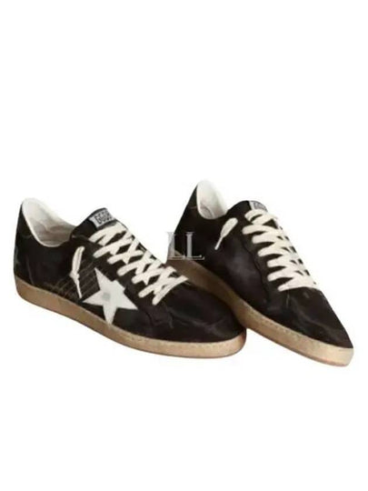 Men's Ballstar Suede Low Top Sneakers Black - GOLDEN GOOSE - BALAAN 2