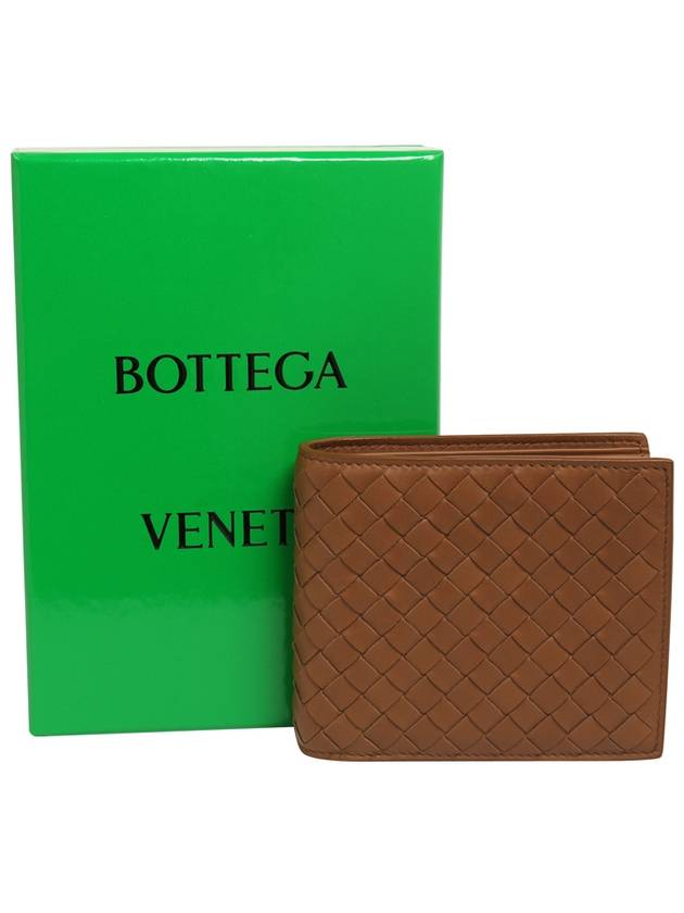 Intrecciato Leather Half Wallet Brown - BOTTEGA VENETA - BALAAN 6