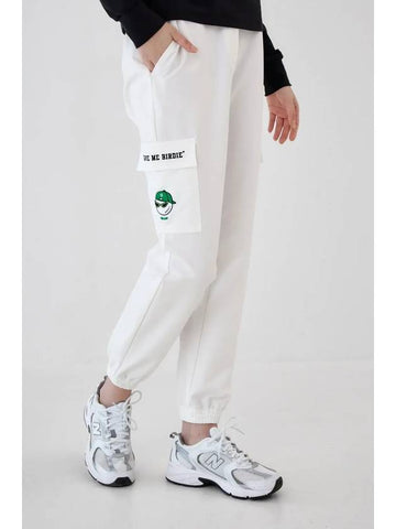 Swag Ball Side Pocket Women s Jogger Pants White - GOXO - BALAAN 1