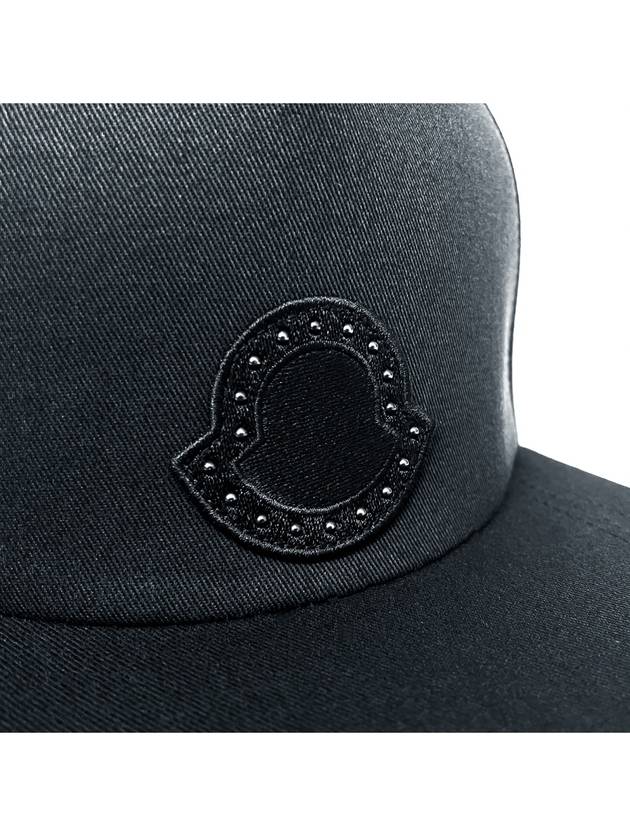 Logo Patch Ball Cap Black - MONCLER - BALAAN 5