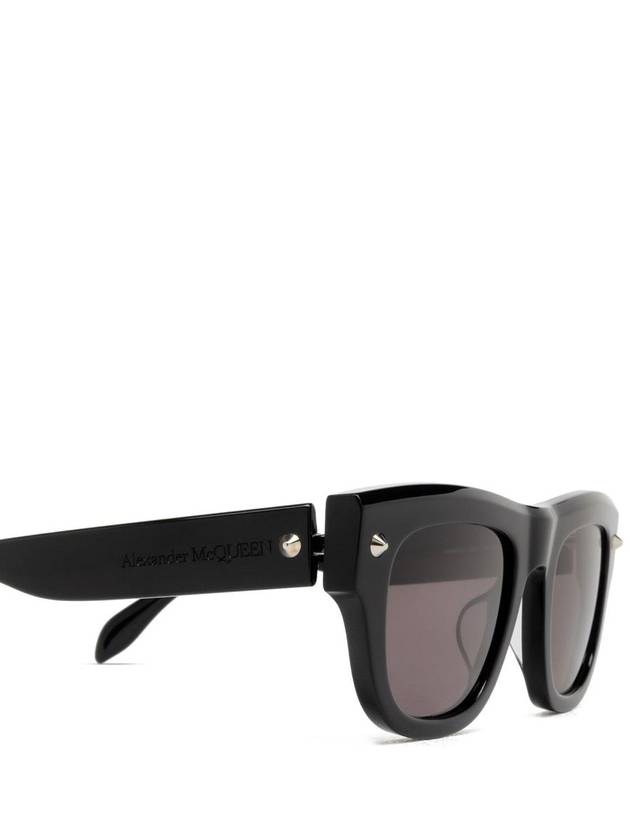 Sunglasses AM0425S 001 001 BLACK BLACK GRAY - ALEXANDER MCQUEEN - BALAAN 4