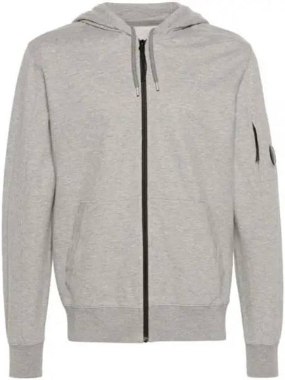 Light Fleece Zip Up Hoodie Grey - CP COMPANY - BALAAN 2