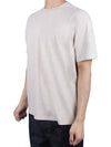 Men's Seamless Crew Neck Short Sleeve TShirt Top Brown A00T01ST TOPBROWN - AURALEE - BALAAN 3