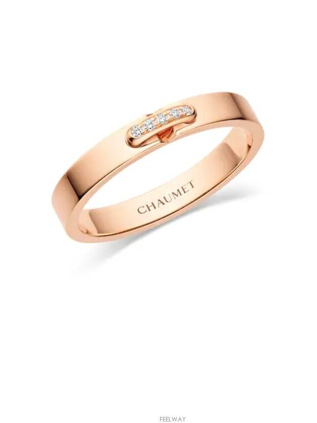 Lux You Diamond Liang Evidence Wedding Band Ring 18K Rose Gold No 55 - CHAUMET - BALAAN 6