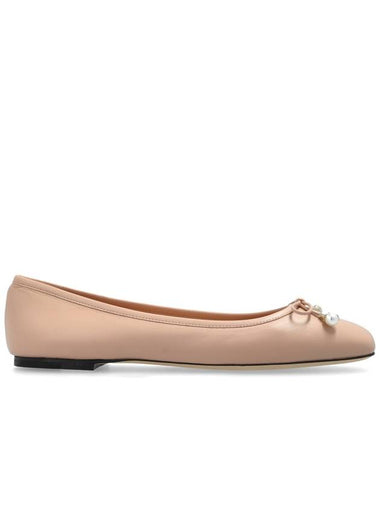 Jimmy Choo Leather Ballet Flats ‘Elme’, Women's, Pink - JIMMY CHOO - BALAAN 1