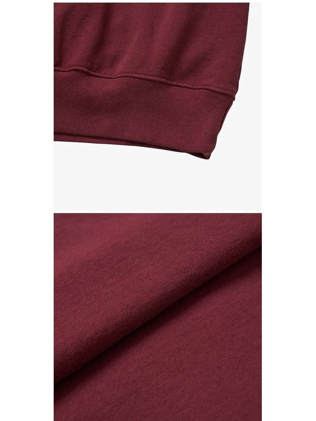 Club Crew Neck Cotton Sweatshirt Burgundy - SPORTY & RICH - BALAAN 5