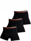 Artis Stripe Boxer Briefs 3 Pack Black - PAUL SMITH - BALAAN 3