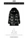 Hanau Logo Patch Hooded Down Nylon Padding Black - MONCLER - BALAAN 3