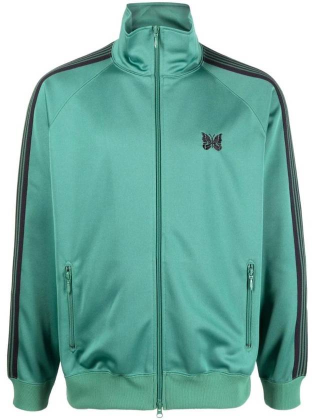 Embroidered Butterfly Track Jacket Emerald - NEEDLES - BALAAN 1
