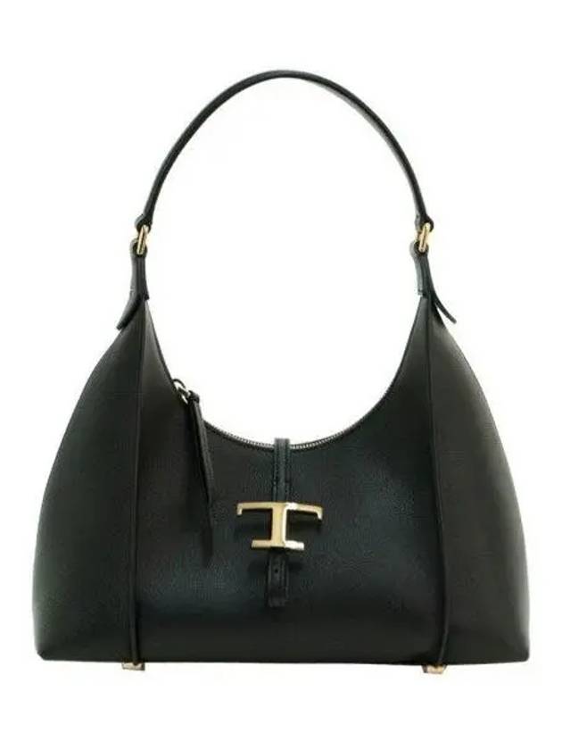 T Timeless Calf Leather Small Shoulder Bag Black - TOD'S - BALAAN 2