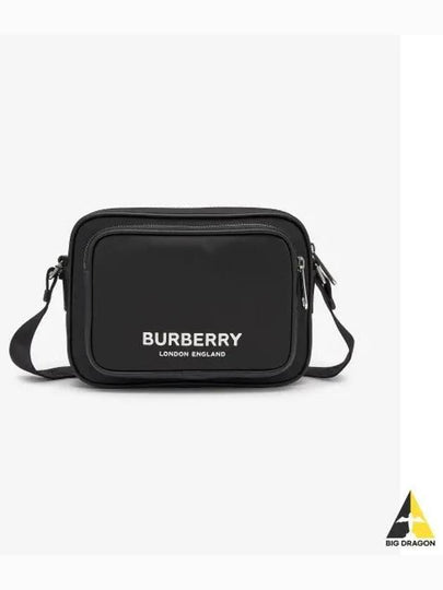 Logo Print Nylon Crossbody Bag Black - BURBERRY - BALAAN 2