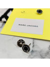 Medallion Stud Earrings Black - MARC JACOBS - BALAAN 6