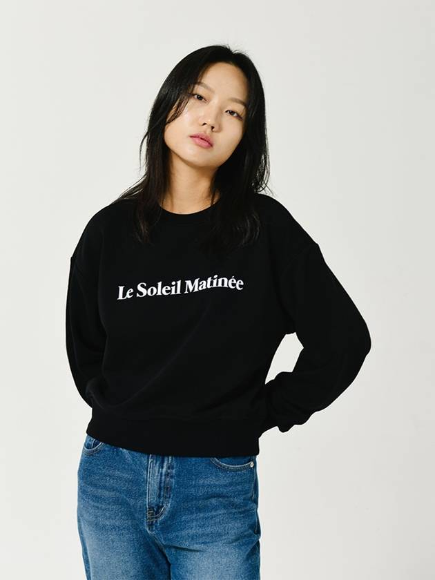 Brushed Options Logo Sweat Shirts BLACK - LE SOLEIL MATINEE - BALAAN 6