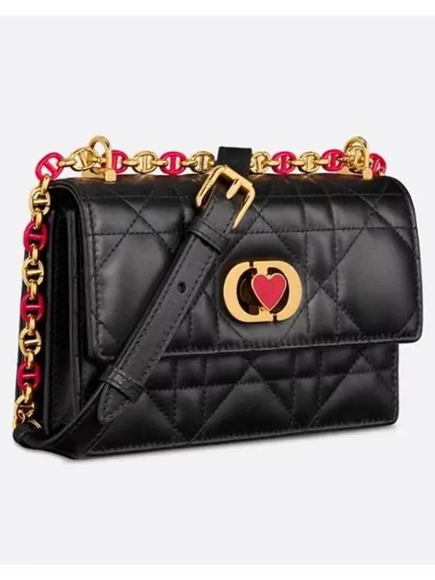 Amour Miss Caro Macrocannage Mini Cross Bag Black - DIOR - BALAAN 3