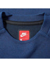 Tech Fleece Pocket Long Sleeve T-Shirt Navy - NIKE - BALAAN 6