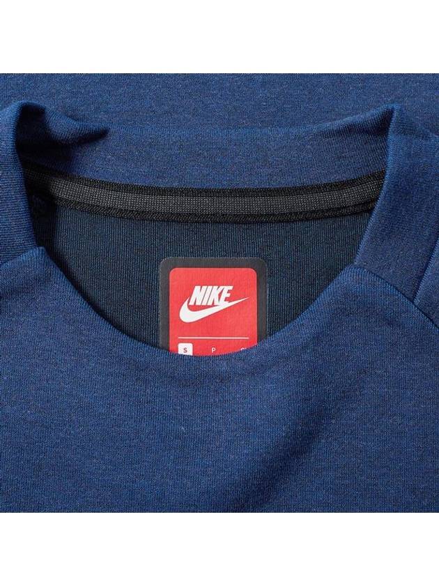 Tech Fleece Pocket Long Sleeve T-Shirt Navy - NIKE - BALAAN 6