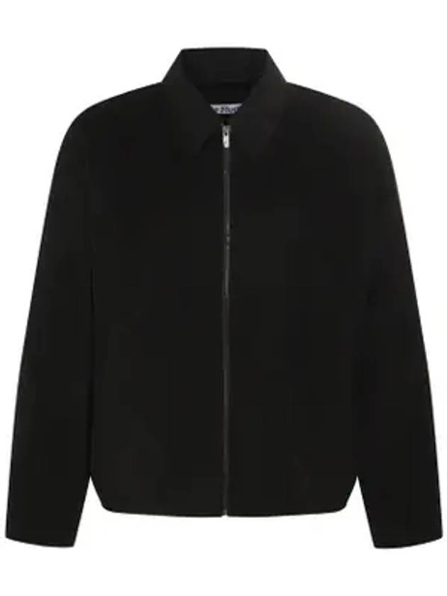 Wool Zip-Up Jacket Black - ACNE STUDIOS - BALAAN 1