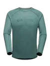 Selun FL Logo Long Sleeve T-shirt Green - MAMMUT - BALAAN 1