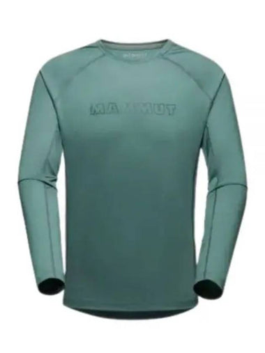 Selun FL Logo Long Sleeve T-shirt Green - MAMMUT - BALAAN 1