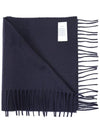 Cashmere Muffler Dark Navy - JOHNSTONS OF ELGIN - BALAAN 1