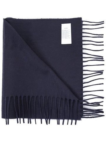 Cashmere Muffler Dark Navy - JOHNSTONS OF ELGIN - BALAAN.