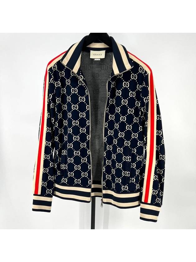 GG jacquard zip up jacket size L - GUCCI - BALAAN 1