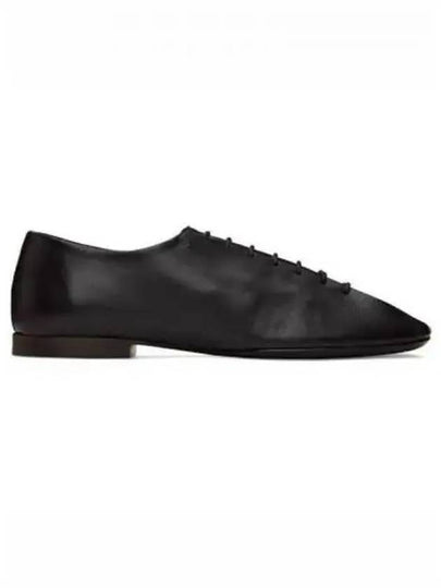 Square Toe Lambskin Lace Up Derby Black - LEMAIRE - BALAAN 2