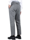 Men's Herringbone Backstrap Straight Pants Grey - THOM BROWNE - BALAAN 3