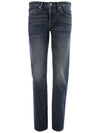 Men's Straight Jeans Dark Blue - TOM FORD - BALAAN.