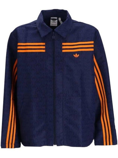 Originals 70s Club Zip-Up Jacket Night Indigo - ADIDAS - BALAAN 1