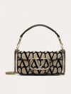 Toile Iconographe Chain Shoulder Bag Beige - VALENTINO - BALAAN 2