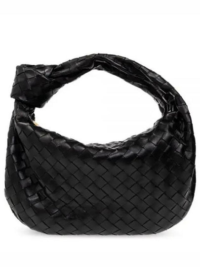 Teen Jodie Intrecciato Leather Tote Bag Black - BOTTEGA VENETA - BALAAN 2