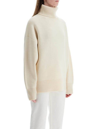 white snow wool and cashmere turtleneck for women - TOTEME - BALAAN 2