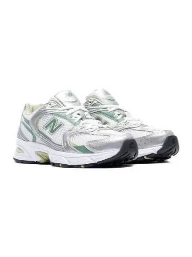 530 Low Top Sneakers Silver Metallic Green - NEW BALANCE - BALAAN 2