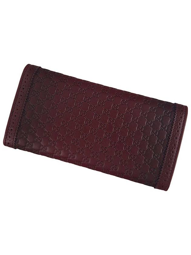 Antique Lace Leather Long Wallet Burgundy Wine - GUCCI - BALAAN 3