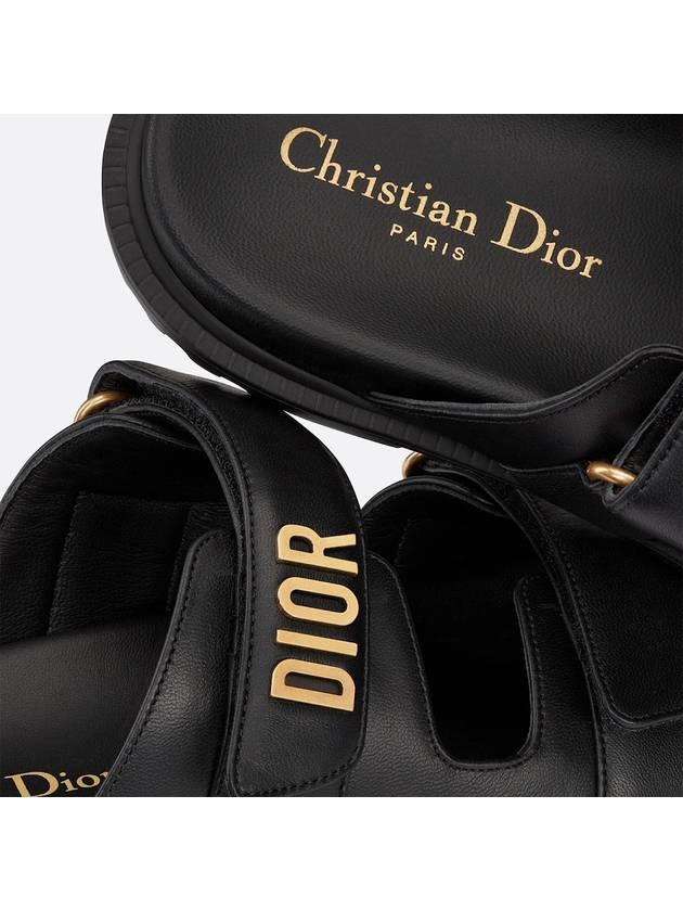 Act Logo Strap Slippers Black - DIOR - BALAAN 5