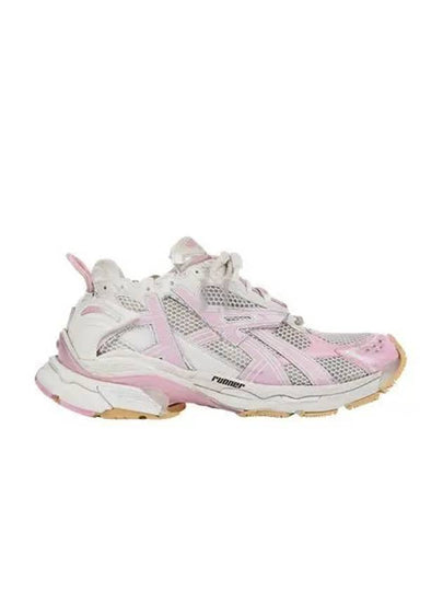 Runner Low Top Sneakers White Pink - BALENCIAGA - BALAAN 2