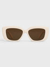 Eyewear Triomphe 04 Rectangle Sunglasses Ivory - CELINE - BALAAN 3