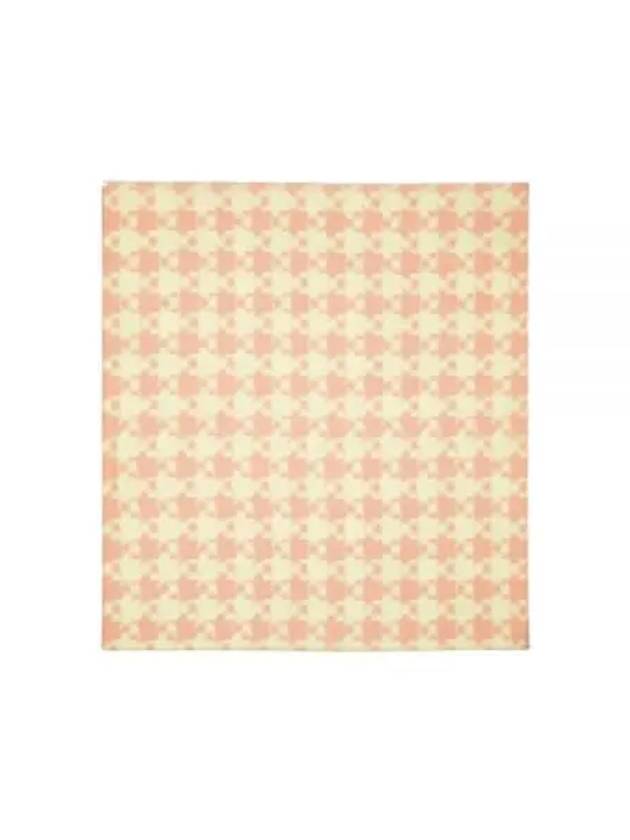 Houndstooth Pattern Silk Scarf Pink - BURBERRY - BALAAN 2