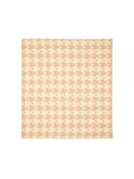 Houndstooth Pattern Silk Scarf Pink - BURBERRY - BALAAN 2