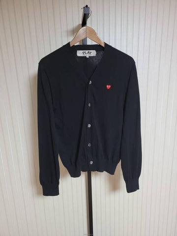 S Black Red Small Wappen Men Cardigan AZ N054 - COMME DES GARCONS - BALAAN 1