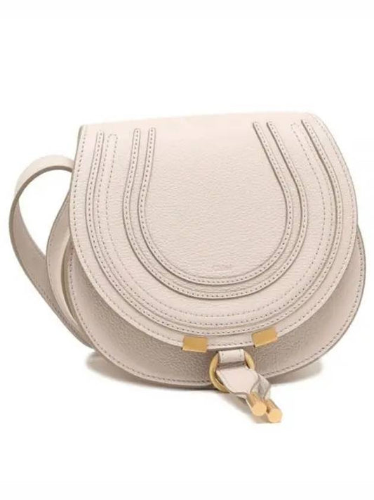 Marcie Saddle Small Grained Leather Cross Bag Wild Grey - CHLOE - BALAAN 2