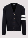 Milano Stitch 4 Bar Cardigan Navy - THOM BROWNE - BALAAN 3