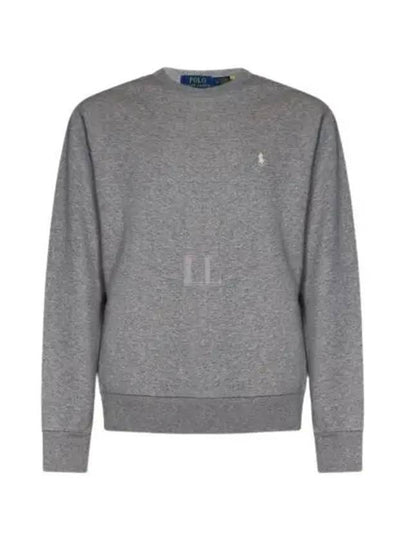 Embroidered Pony Logo Crew Neck Cotton Sweatshirt Grey - POLO RALPH LAUREN - BALAAN 2