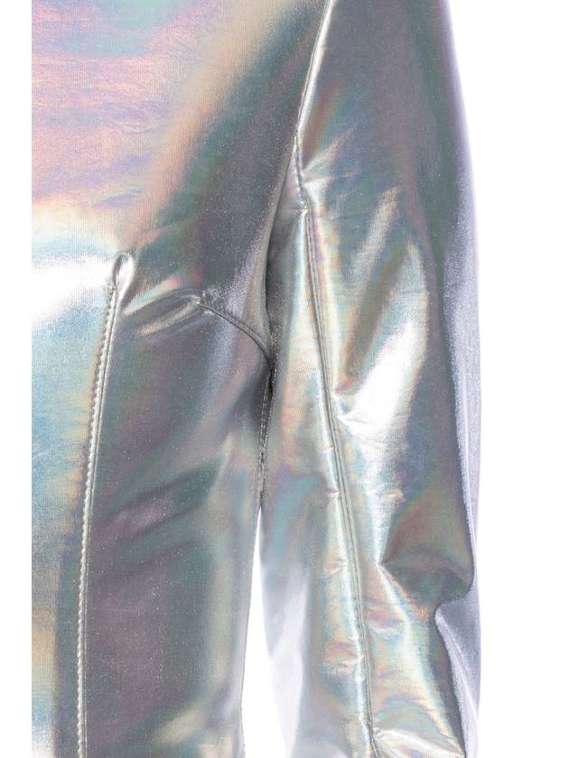 SILVER HOLOGRAPHIC TOP - BALMAIN - BALAAN 5